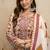Off-white printed megic cotton salwar suit