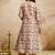 Off-white printed megic cotton salwar suit