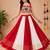 Red Rayon Cotton Navratri Lehenga Choli with Gota Patti & Gamthi Work