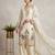 Cream fendy embroidered kurta palazzo set with dupatta