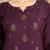 Wine heavy viscose rayon embroidered co-ord set