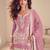 Pink real chinon embroidered salwar suit with dupatta