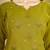 Olive heavy viscose rayon embroidered co-ord set