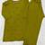 Olive heavy viscose rayon embroidered co-ord set