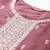Floral embroidered thread work kurta with trousers & with dupatta