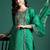 Ethnic motifs zari embroidered kurta with trousers & with dupatta