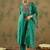 Ethnic motifs embroidered kurta with trousers &  dupatta