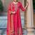 Women ethnic motifs embroidered regular kurta with palazzos & with dupatta