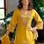 Women floral embroidered panelled sequinned kurta with trousers & with dupatta