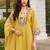 Women floral embroidered regular thread work pure cotton kurta sets