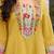 Women floral embroidered regular thread work pure cotton kurta sets