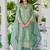 Zari ethnic motifs embroidered notch neck straight republic day kurta with trousers & dupatta