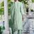 Zari ethnic motifs embroidered notch neck straight republic day kurta with trousers & dupatta