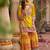 Embroidered sequinned kurti with sharara & dupatta