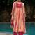 Women leheriya embroidered a-line kurta with palazzos & dupatta
