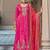 Ethnic motifs embroidered sequinned anarkali kurta with trouser & dupatta