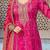 Ethnic motifs embroidered sequinned anarkali kurta with trouser & dupatta