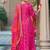 Ethnic motifs embroidered sequinned anarkali kurta with trouser & dupatta