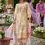 Women ethnic motifs embroidered panelled thread work kurta with trousers & with dupatta