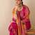 Women ethnic motifs regular kurta with trousers & with dupatta