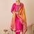 Women ethnic motifs regular kurta with trousers & with dupatta