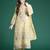 Ethnic motifs embroidered panelled sequinned kurta with trousers & dupatta