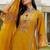 Women ethnic motifs embroidered regular mirror work kurta with trousers & with dupatta