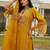 Women ethnic motifs embroidered regular mirror work kurta with trousers & with dupatta