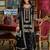 Floral embroidered round neck chinon zari straight kurta & palazzos with dupatta