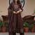 Women ethnic motifs printed panelled mirror work pure cotton kurta with trousers & with dupatta
