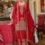 Women ethnic motifs embroidered kurta with sharara & dupatta