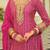 Women ethnic motifs embroidered regular sequinned kurta set with dupatta