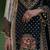 Floral printed sweetheart neck mirror work straight kurta with palazzos & dupatta