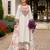 Women floral embroidered thread work pure cotton kurta & trousers with dupatta