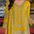 Women ethnic motifs embroidered regular thread work kurta with sharara & with dupatta