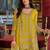Women ethnic motifs embroidered regular thread work kurta with sharara & with dupatta