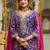 Women ethnic motifs embroidered regular thread work kurta with salwar & with dupatta