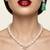 Exquisite handcrafted green jade & freshwater pearl necklace set with floral accents
