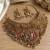 Handcrafted temple jewellery: intricate gold-plated choker set