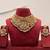 Handcrafted temple jewellery: intricate gold-plated choker set