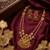 Traditional lakshmi temple necklace set with earrings gold-plated ethnic jewelry handcrafted