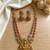 Traditional lakshmi temple necklace set with earrings gold-plated ethnic jewelry handcrafted