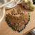 Handcrafted temple jewellery: intricate gold-plated choker set