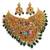Handcrafted temple jewellery: intricate gold-plated choker set