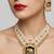 Handcrafted elephant motif gold-plated pearl necklace set - traditional ethnic jewelry for weddings & festivals