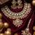 Handcrafted traditional gold-plated kundan bridal jewelry set with maang tikka & jhumka earrings