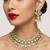 Handcrafted traditional gold-plated kundan bridal jewelry set with maang tikka & jhumka earrings