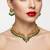 Handcrafted traditional gold-plated choker necklace set with pearl drops - ethnic jewelry for weddings