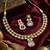 Handcrafted gold-plated kundan choker necklace set with earrings | traditional ethnic indian bridal jewelry for women