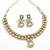 Handcrafted gold-plated kundan choker necklace set with earrings | traditional ethnic indian bridal jewelry for women